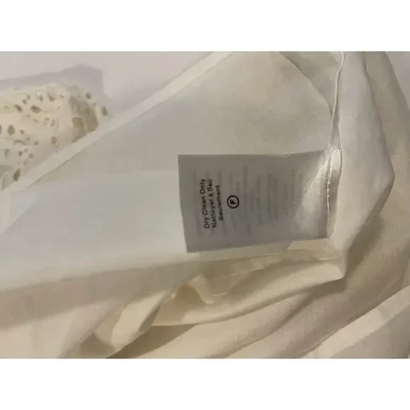 NWOT: Veronica Beard Rafaela Cotton Eyelet Mini Shirtdress - Picture 9 of 9